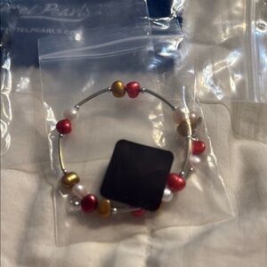Elegant Multicolor Pearl Bracelet